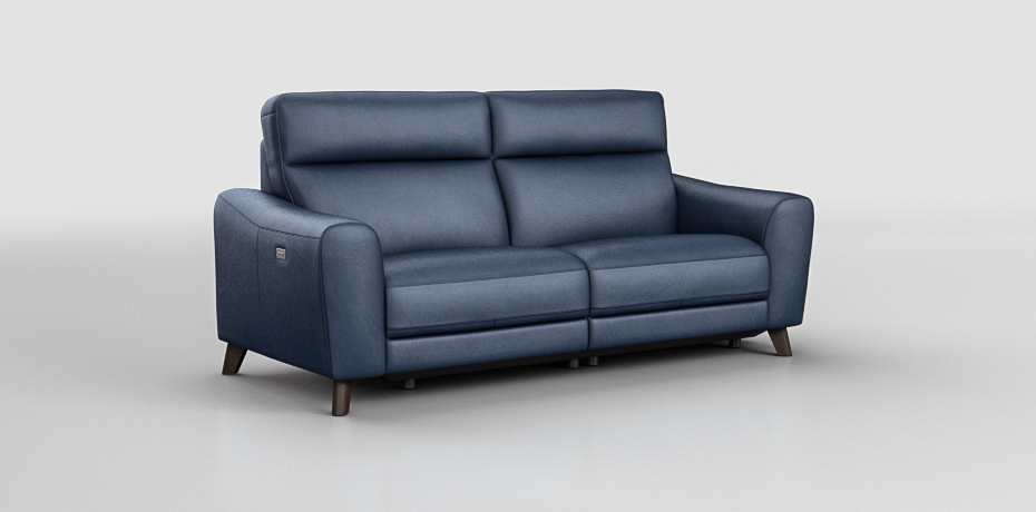 Tizzolo - 3 seater sofa with 2 electric recliners